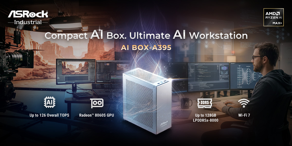 ASRock Industrial - ASRock Industrial Launches AI BOX-A395